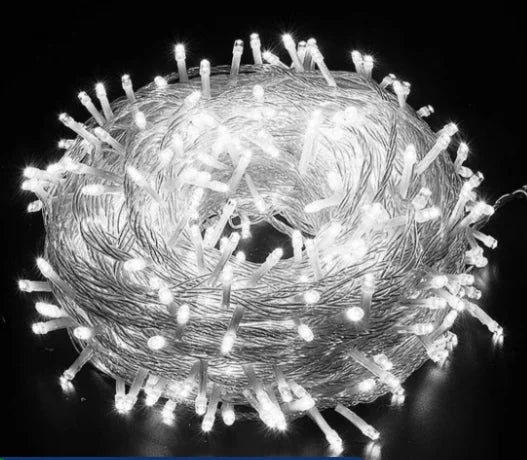 ✨ Cordão de Luz Natalina 100 LEDs – 9m com 8 Funções