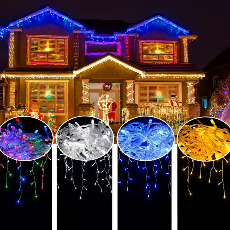 ✨ Cordão de Luz Natalina 100 LEDs – 9m com 8 Funções